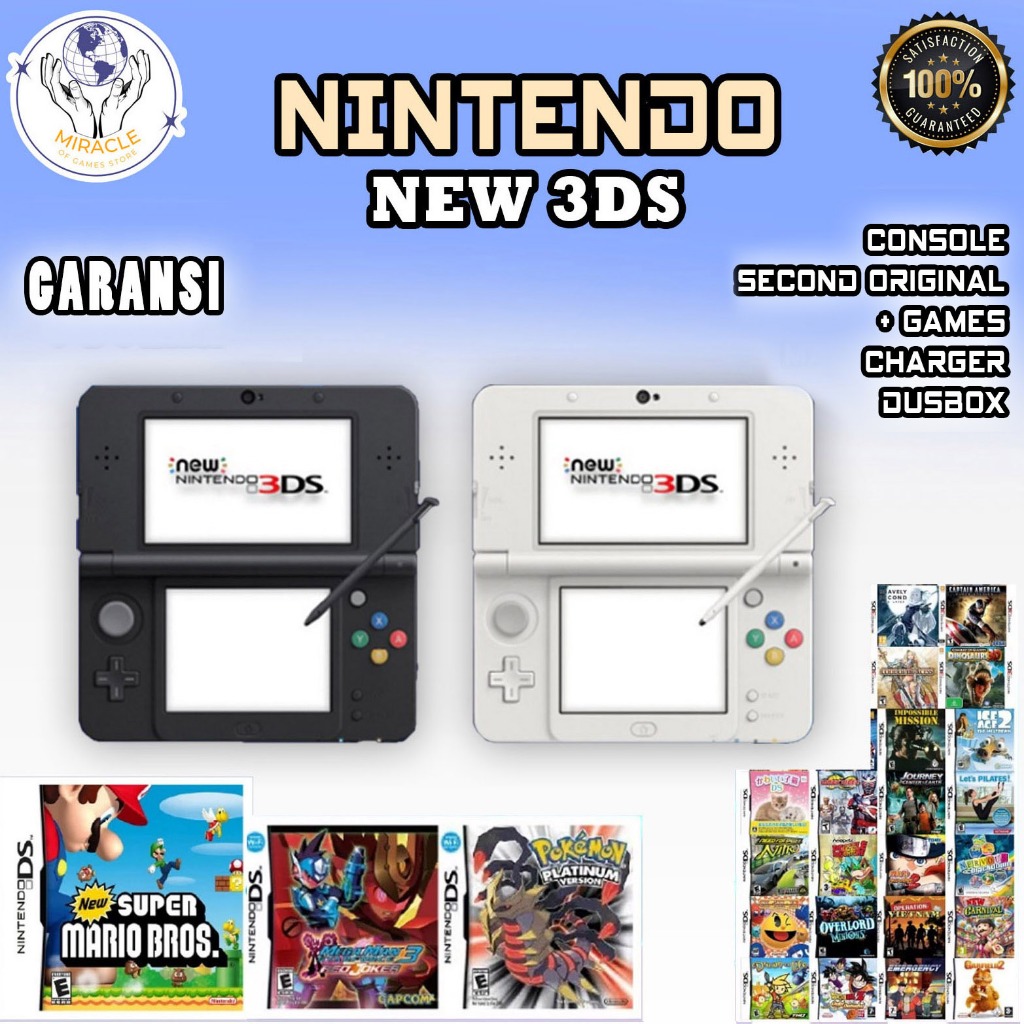 Jual NINTENDO DUAL SCREEN (NDS) SECOND ORIGINAL Ex JAPAN Type New 3DS ...