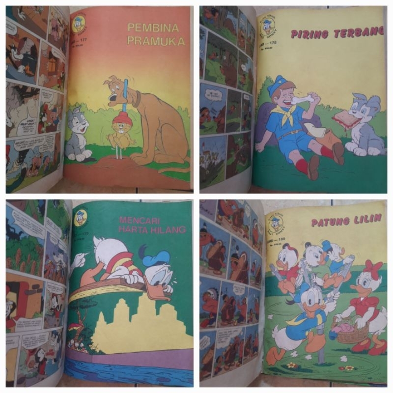 Jual Bundel Hardcover Komik Lebar Donal Bebek AWD Album Walt Disney Isi ...