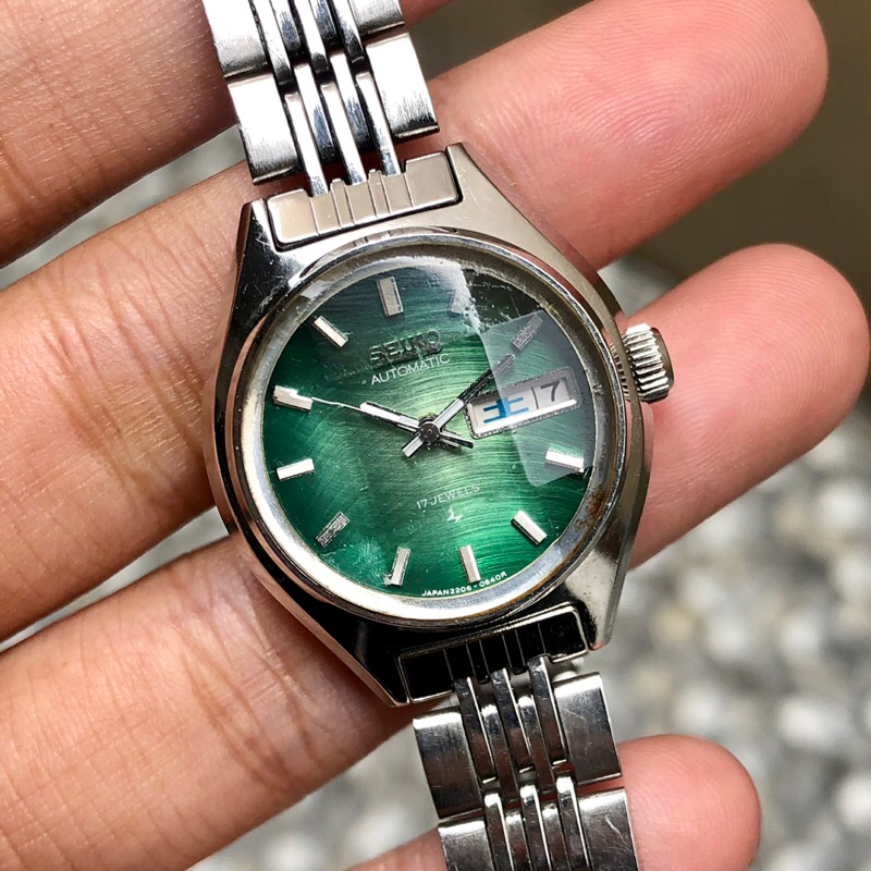 Seiko 2206 | eBay SEIKO Automatic 2206-0500 1974年 グリーンダイヤル