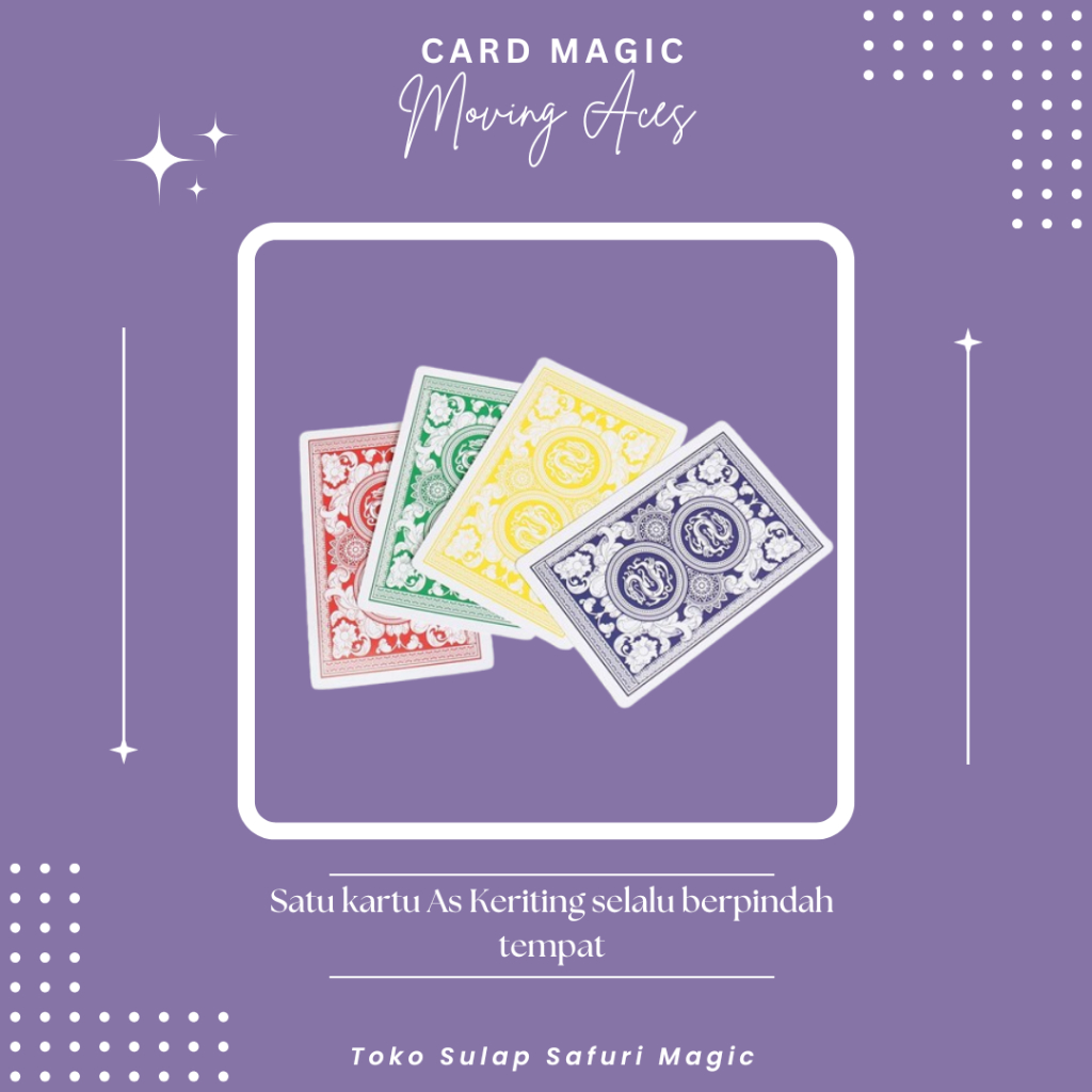 Jual Alat Sulap Moving Ace - Sulap Kartu - Kartu Sulap - Trik Kartu ...