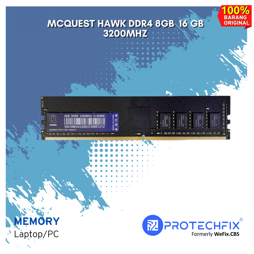 Jual RAM McQuest Digital Hawk DDR4 8GB 16GB 3200Mhz | Shopee Indonesia