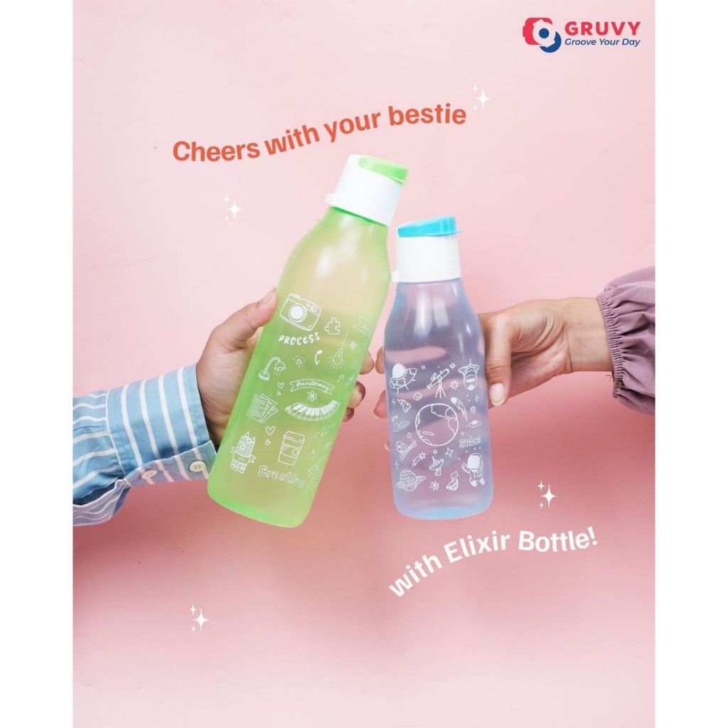 Jual Elixir Bottle 500ml / Botol Flip Top 500ml / Botol Minum Boggy ...