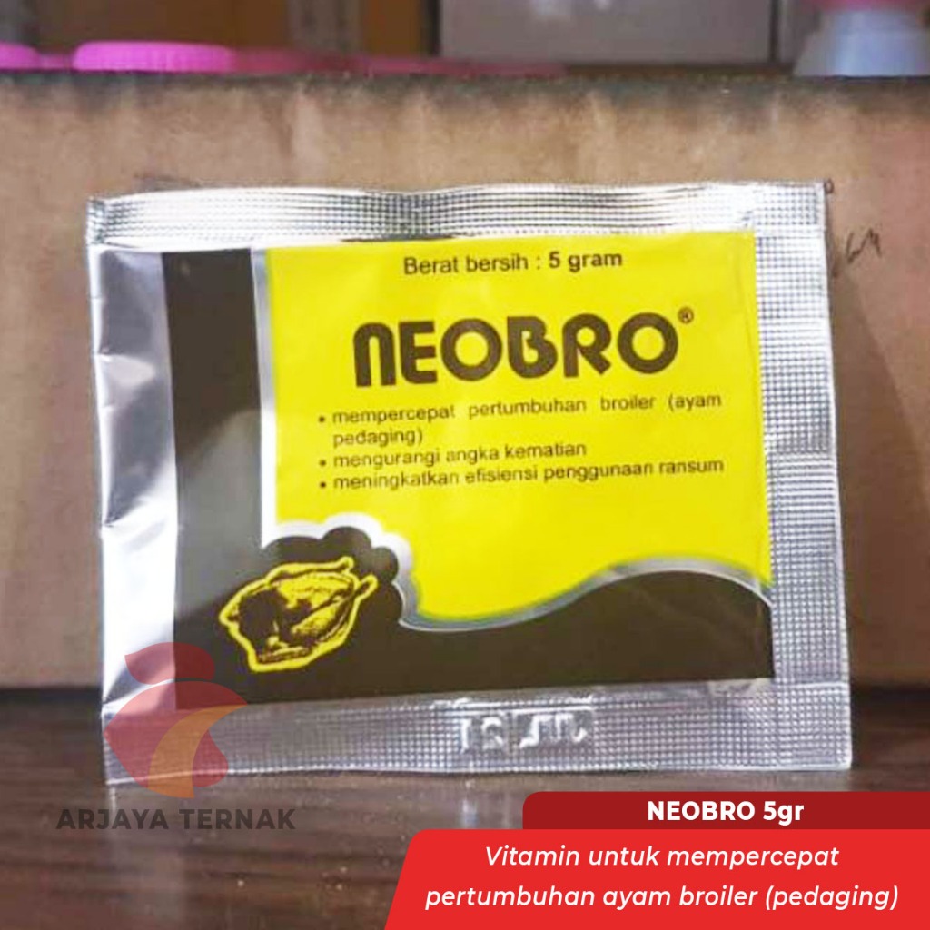 Jual Neobro 5 gram Vitamin pertumbuhan untuk ayam pedaging | Shopee ...