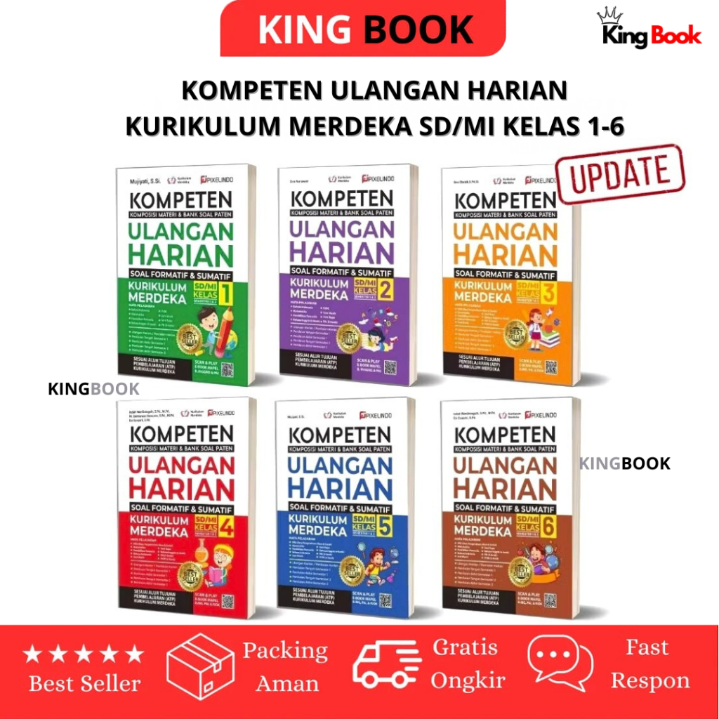 Jual Buku Kompeten Ulangan Harian Kurikulum Merdeka SD MI Kelas 1 - 6 ...