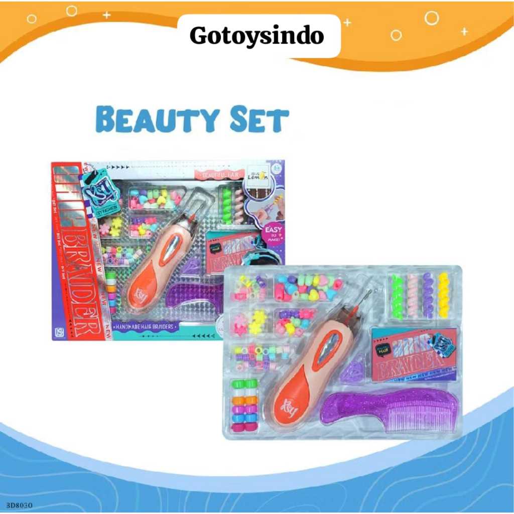 Jual BEAUTY SET AKSESORIES DIY HAIRBRAIDERS mainan anak Manik - manik ...