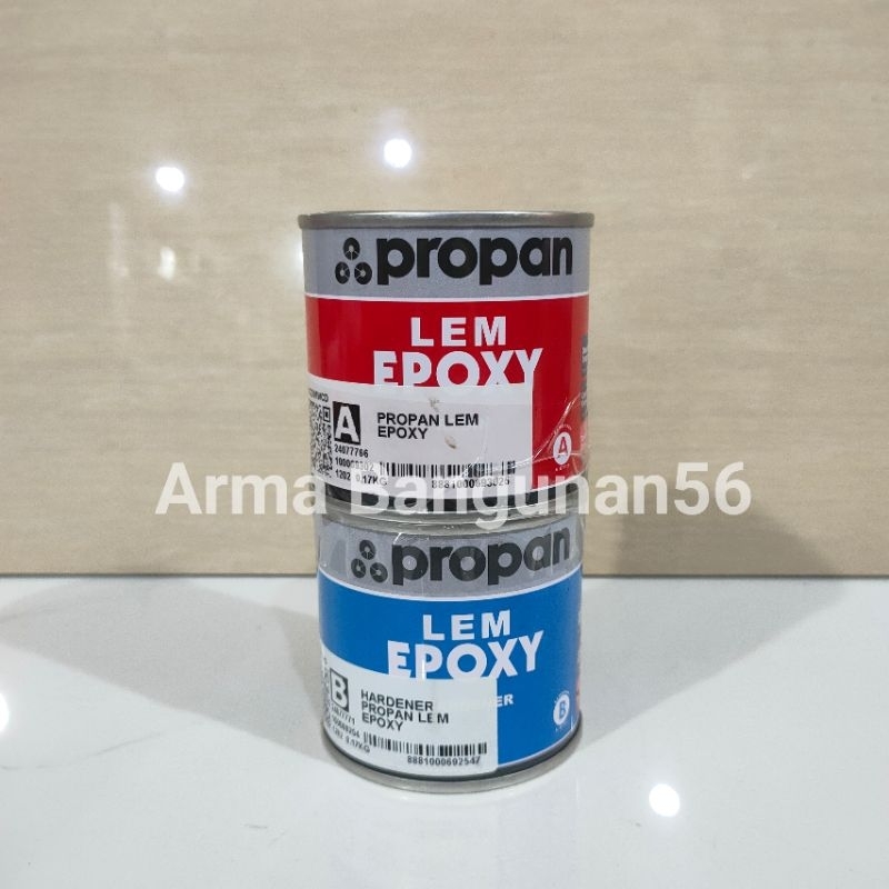 Jual Lem Epoxy Propan 340 gram 2 Komponen (Resin + Hardener) / 2 Lem ...