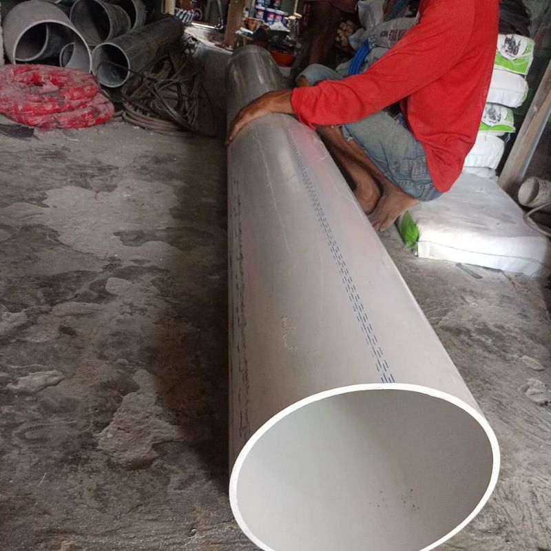 Jual 250 Cm 2,5 Meter Pipa Paralon PVC Type AW 10 Inch Potongan Putih ...