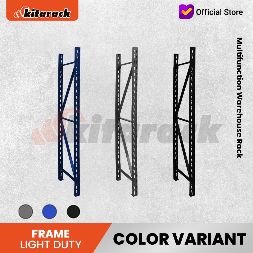 Jual Frame Rak Gudang Besi 300Kg Tinggi 2.5 Meter - Frame / Tiang ...