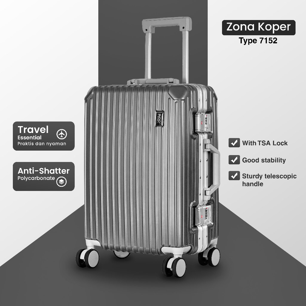 Jual Koper Import 24 inch Koper Kabin TSA LOCK Travelling Tahan Banting ...