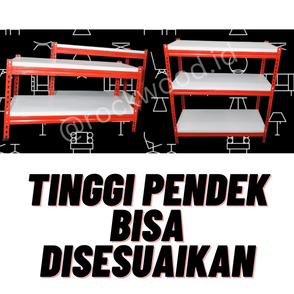 Jual Rak Besi Siku Gondola Gudang Jumbo Supermarket Rak Siku Serbaguna ...