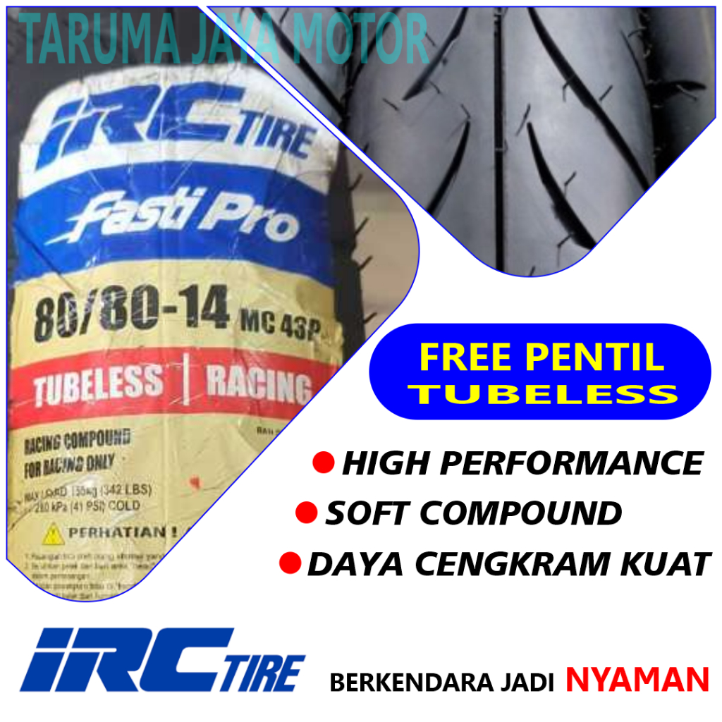 Jual IRC Fasti Pro 90/80-14 Soft Compound Ban Luar Racing Motor Matic ...