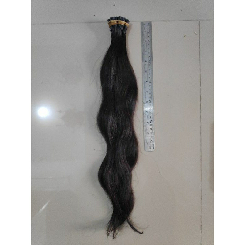 Jual Hair extension,rambut Sambung asli 55cm | Shopee Indonesia
