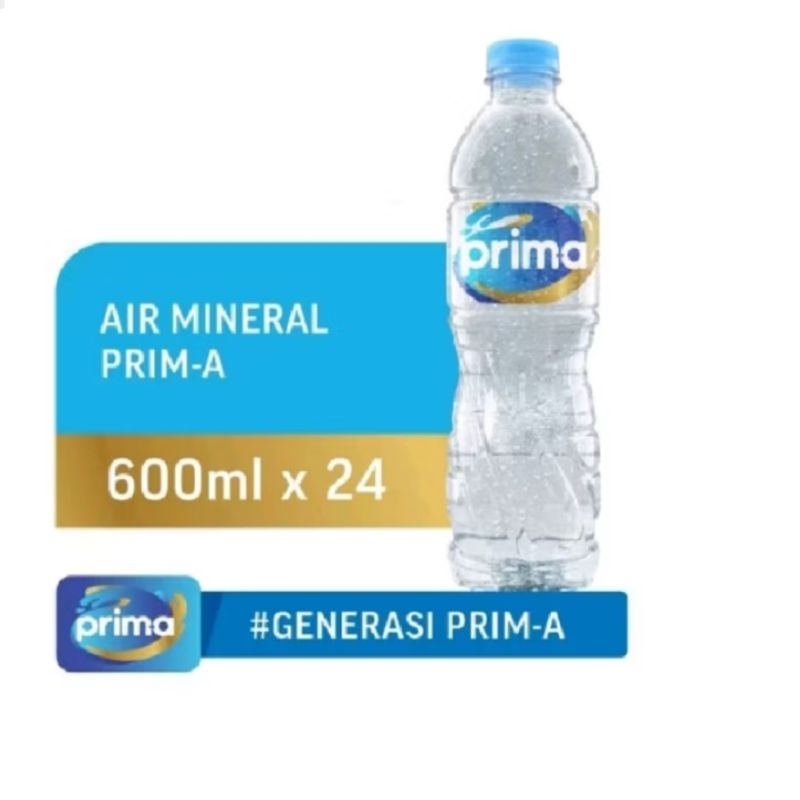 Jual PRIMA BOTOL 600 ml AIR MINERAL 1 DUS ISI 24 | Shopee Indonesia