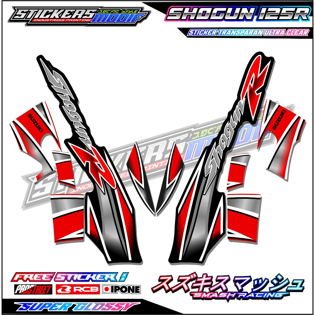 Jual STRIPING VARIASI SUZUKI SHOGUN 125 R / STIKER LIST MOTOR SHOGUN ...