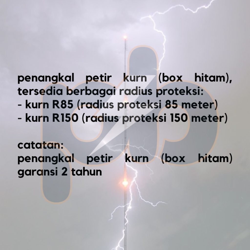 Jual Anti Petir KURN Lightning Protection R150 / Penangkal Petir KURN ...