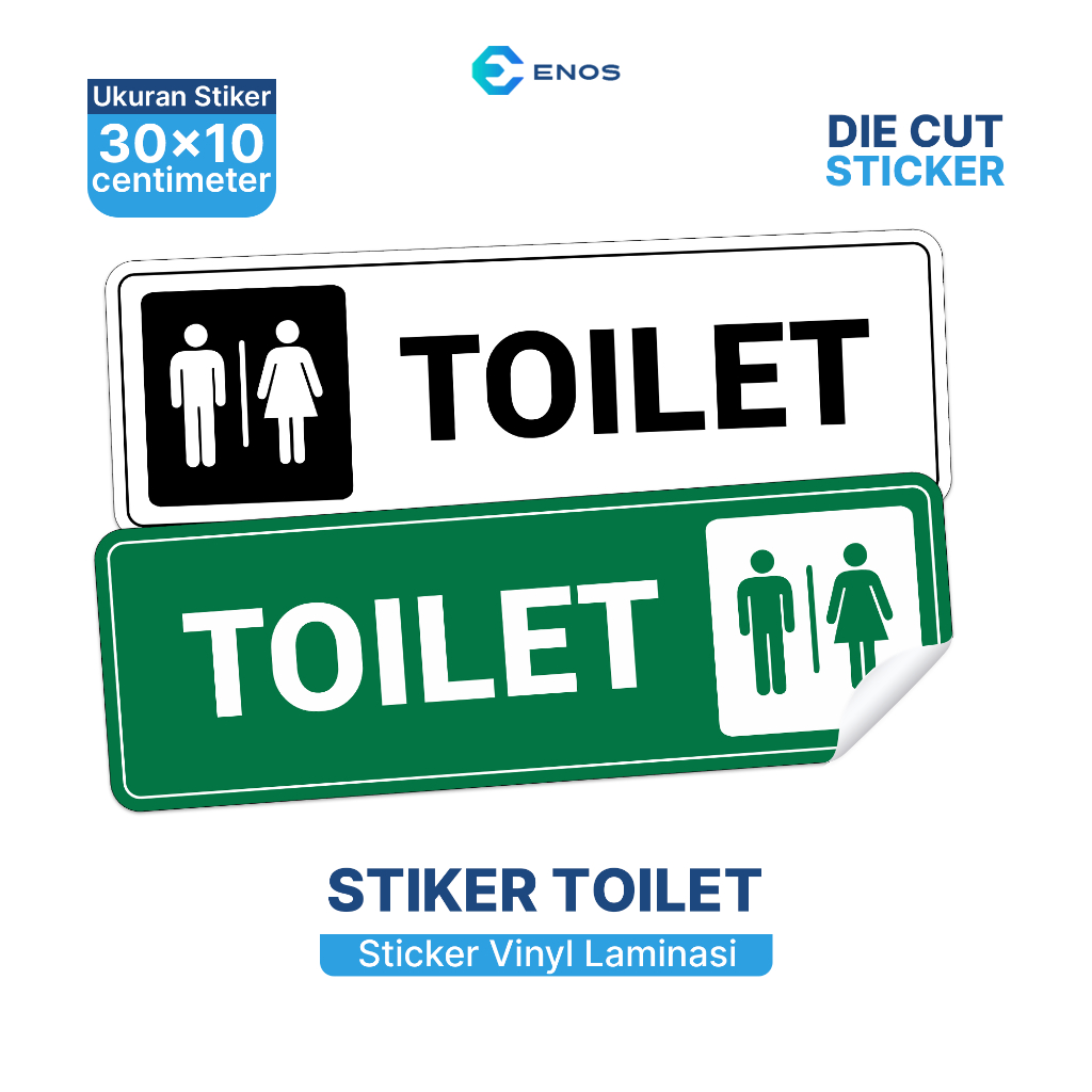 Jual STIKER SIGN LABEL TOILET / STIKER PENUNJUK TOILET / STIKER PENANDA ...