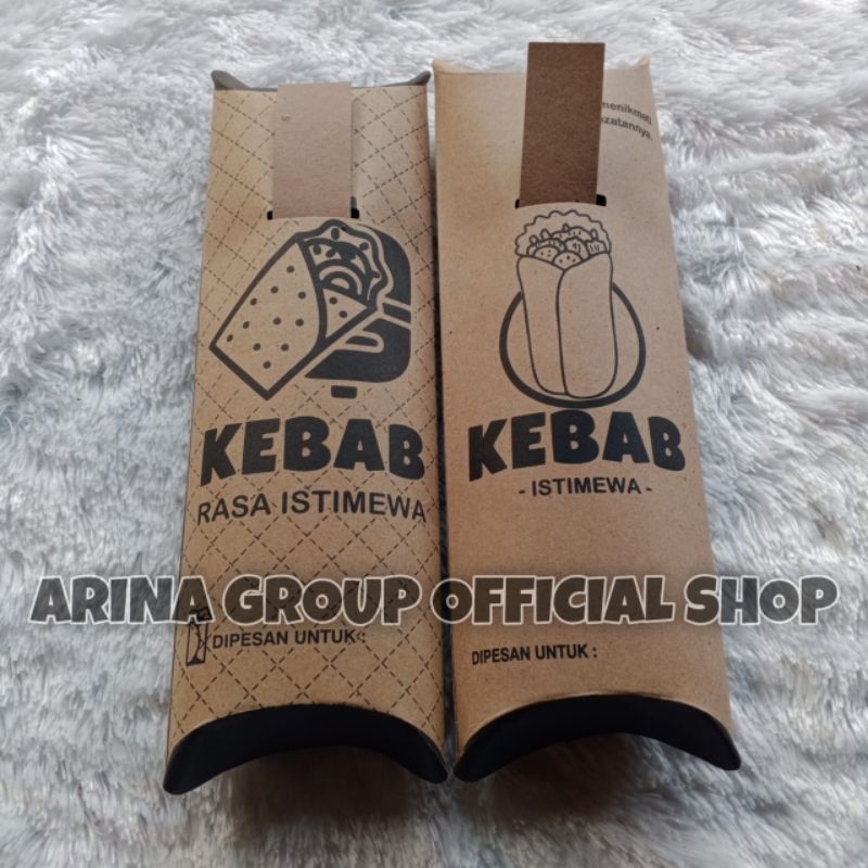 Jual 100 LEMBAR KERTAS KEBAB TARIKAN DUPLEK COKLAT UKURAN 24 × 9,2 CM ...