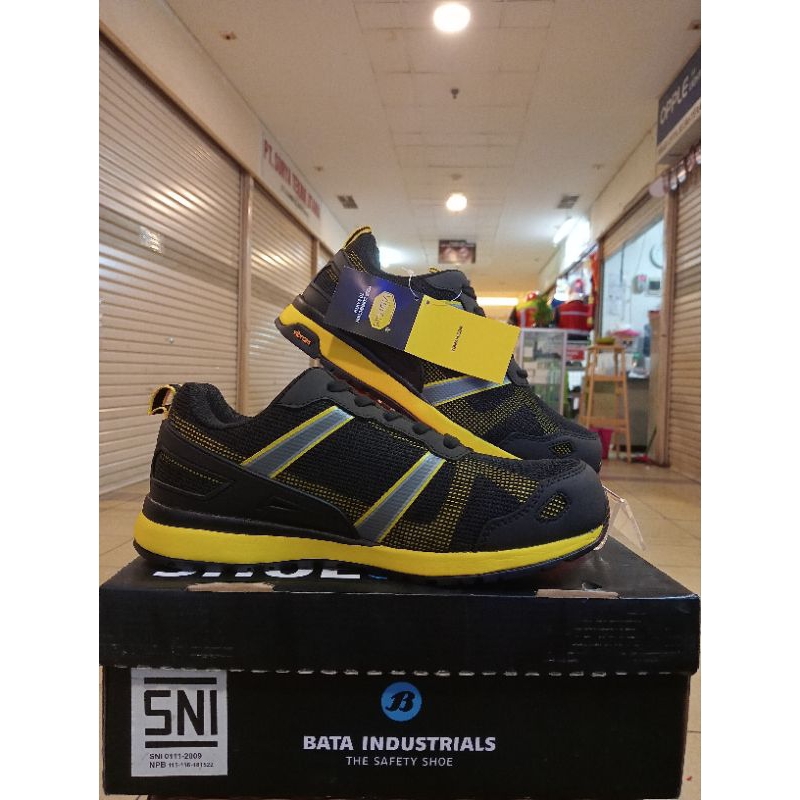 Sepatu Safety Shoes Bata Bright 030-Yellow/Bata Industrial-38