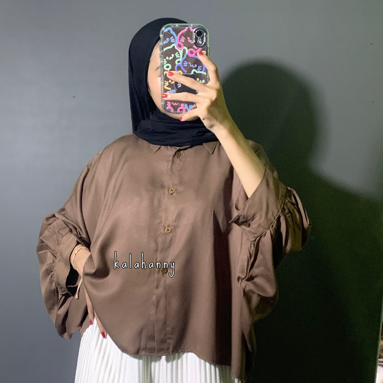 Jual JENAY BLOUSE POLOS BATWING | Shopee Indonesia