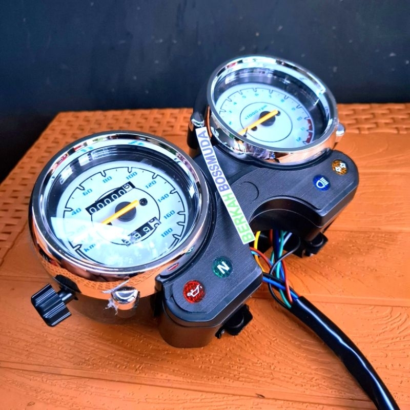Jual Speedometer Rx King New Layar Putih Pnp Scorpio Bahan Kuat Tebal ...