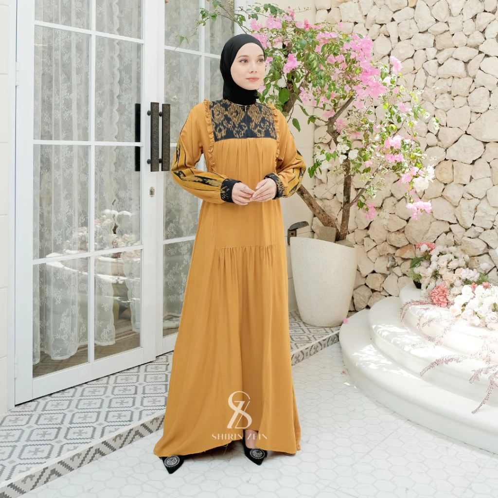 Gamis Tenun Rayon Alayya
