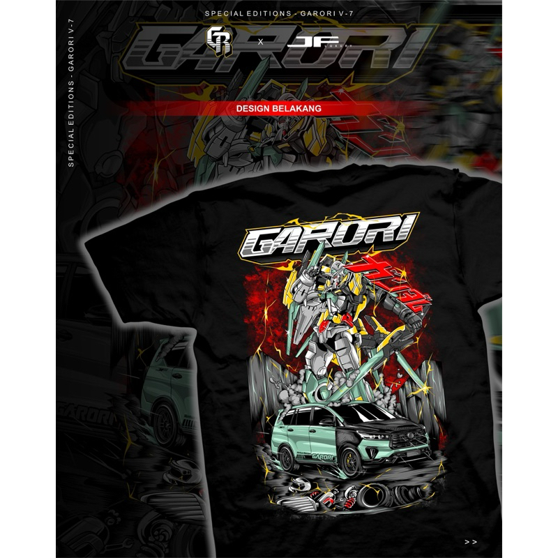 Jual Kaos Garasi Roboh V7 Garori Gundam Series | Shopee Indonesia