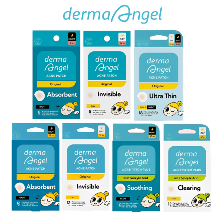 Jual DERMA ANGEL Acne Patch Hologram Day / Night - Patch Sticker ...