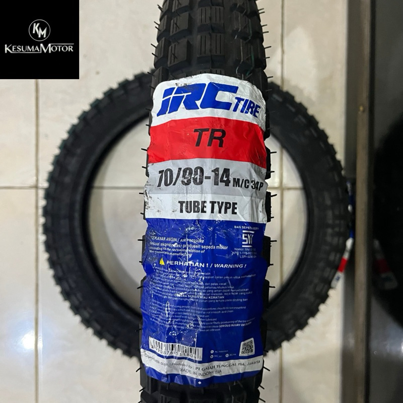 Jual BAN LUAR IRC 70/90-14 TR TUBETYPE BAN TAHU TRAIL TREL TRIALS ...