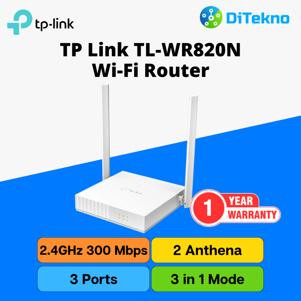 Jual TP Link TL WR820N WiFi Router Access Point Range Extender | Shopee ...