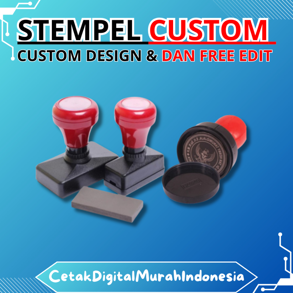 Jual STEMPEL CUSTOM FREE DESIGN | Shopee Indonesia