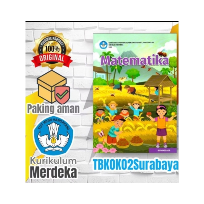 Jual BUKU PAKET MATEMATIKA KELAS 2 SD EDISI BARU KURIKULUM MERDEKA ...