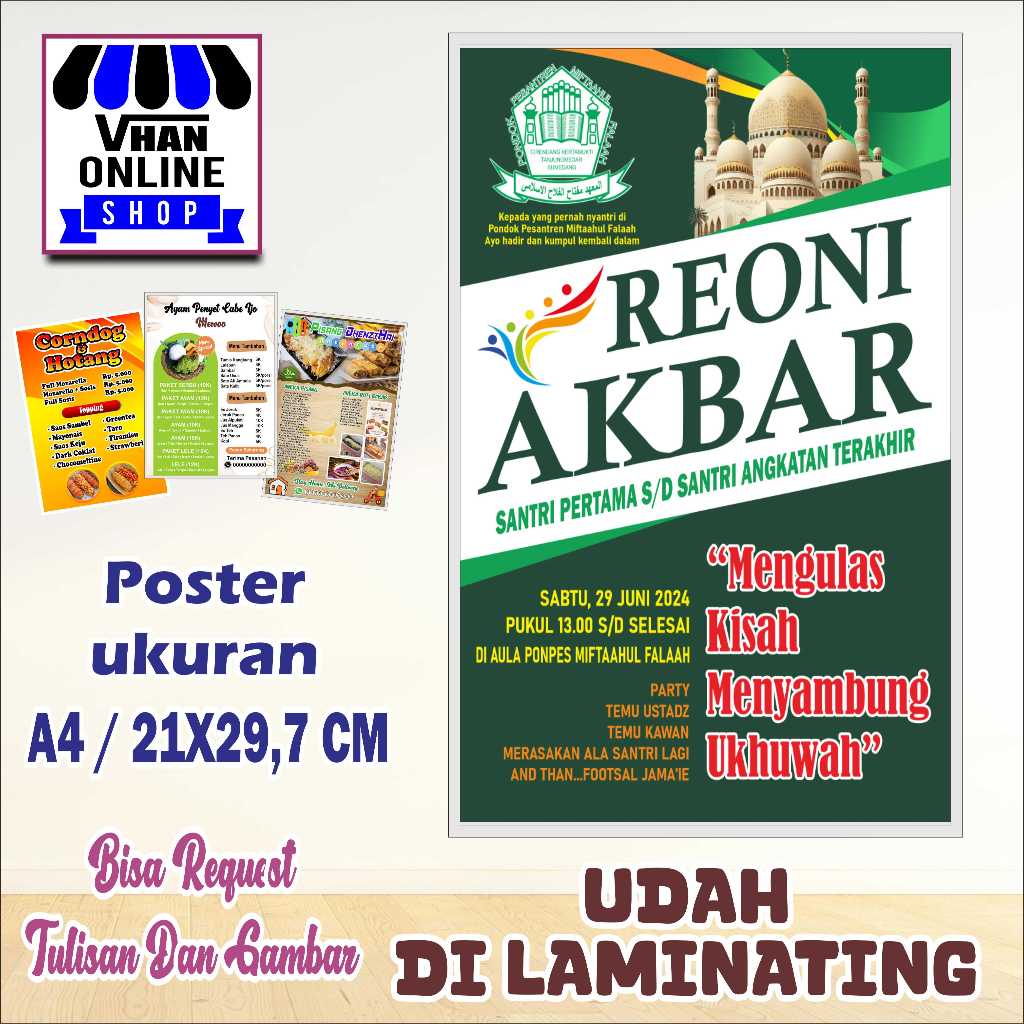 Jual Cetak Poster Atau Foto Untuk Acara Reuni Akbar Keren Murah ...