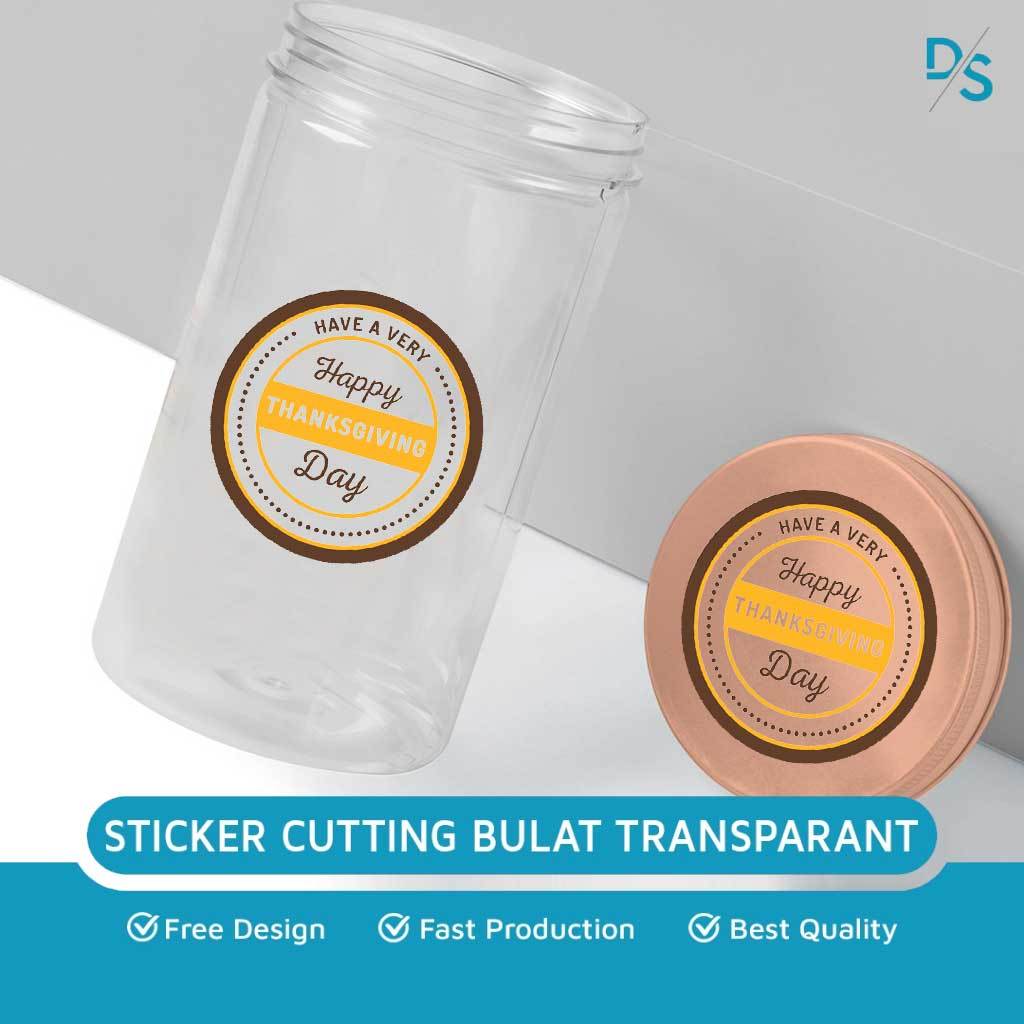 Jual DSPRINTING - Cetak Stiker Custom Transparan Bulat / Label Botol ...