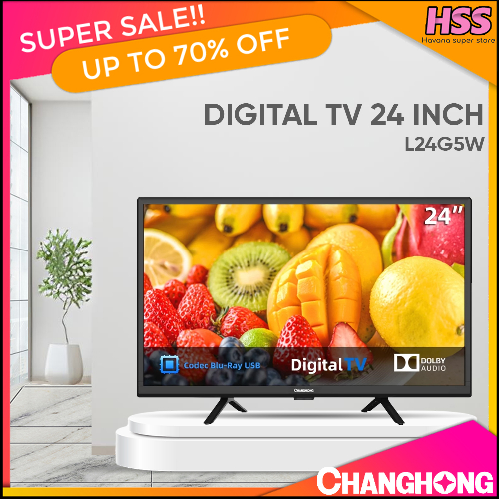 Jual LED TV CHANGHONG 24 INCH L24WG5W DIGITAL TV Garansi Resmi