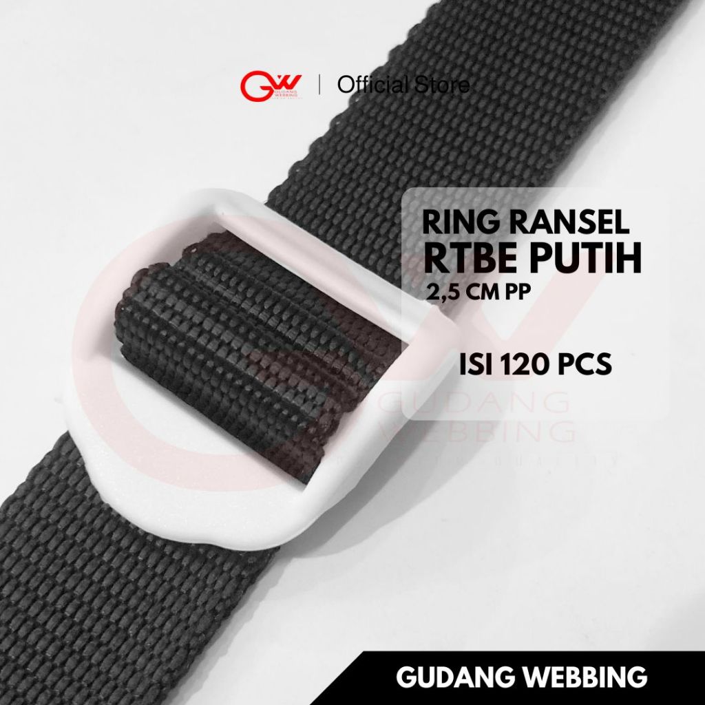 Jual RING RANSEL / GESPER 2,5 CM PUTIH / RTBE 2,5 PP PUTIH - ECERAN ...