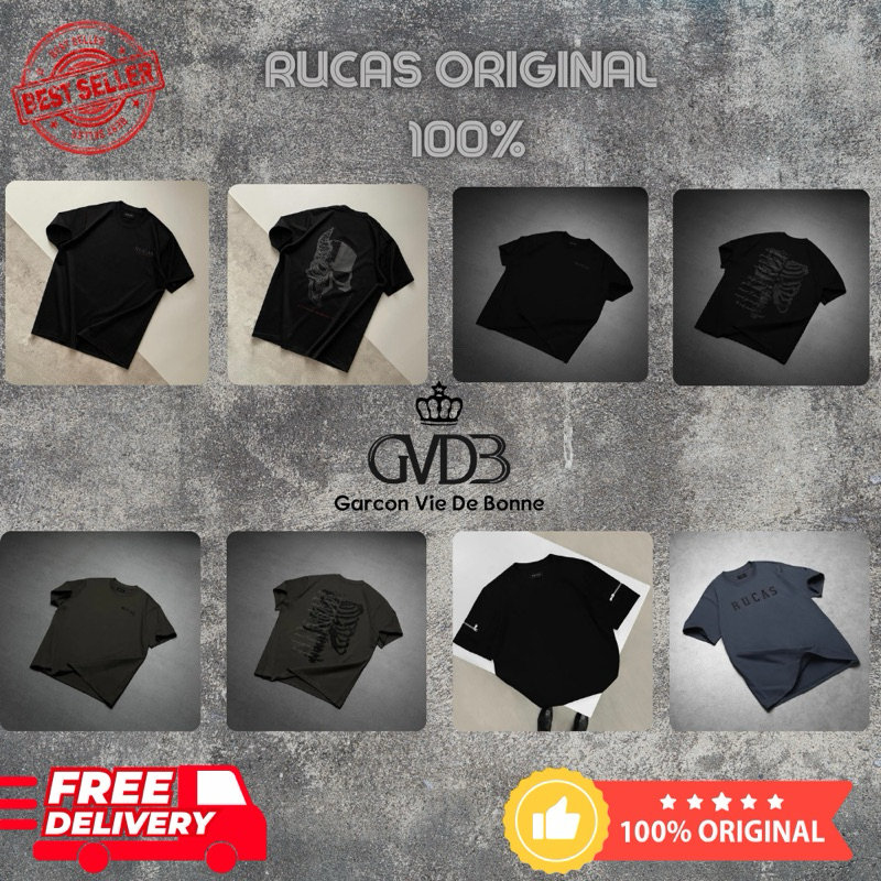 Jual [ORIGINAL] Rucas Helloween / Topi Skeleton / Crown Brown / T Shirt ...