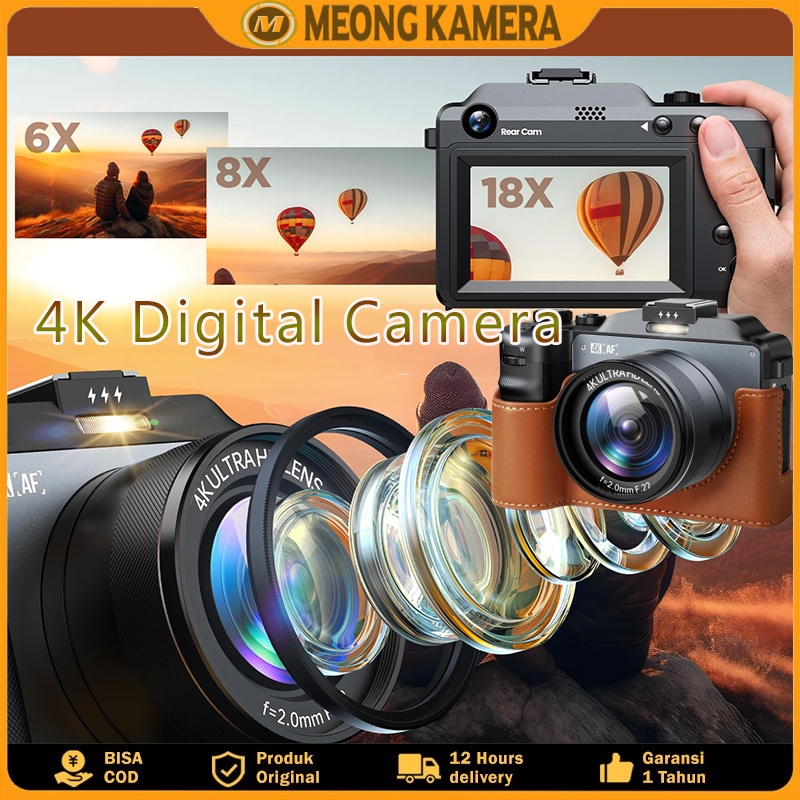 Jual 【Christmas Gifts】Kamera X9 64GB 18X 64MP Kamera Digital 4K ...