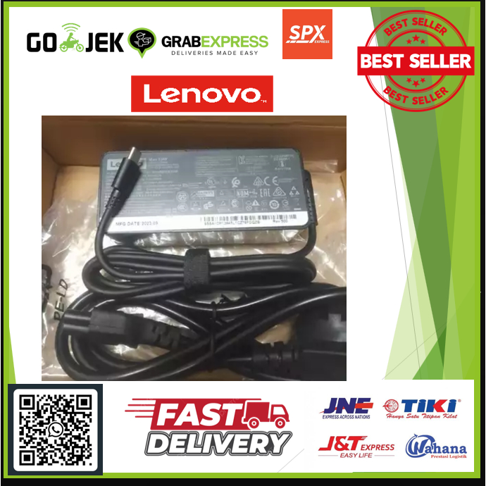 Cargador Portátil Cargador USB C Portatil 65W Para Lenovo ThinkPad X1 T480 T480s T580 T580s T490s E14 E15 Cargador Seguro Protección Múltiple