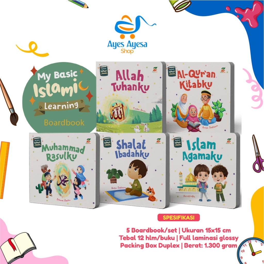 Jual buku My Basic Islamic Learning big boardbook anak 1 tahun First ...