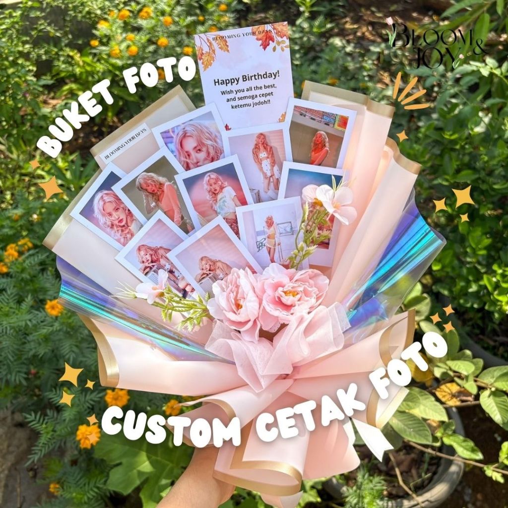 Jual (BUKET FOTO PREMIUM) Buket Cutting Foto || Buket Foto K-Pop ...