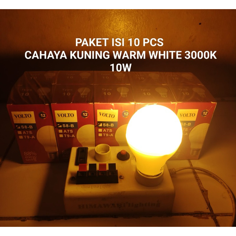 Jual PAKET ISI 10 PCS VOLTO S8 Lampu Led bulb 5W 10W 15 Watt Cahaya ...