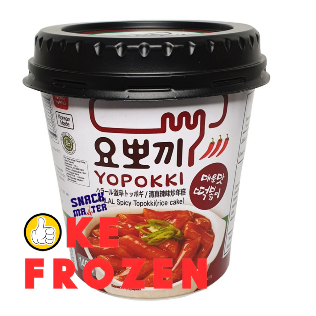 Jual YOPPOKI TOPOKKI CUP 140GR/TOPPOKI MAKANAN KHAS KOREA SPICY ...