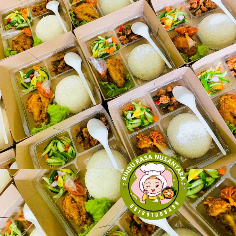 Jual nasi besek ayam/daging rindu rasa Nusantara | Shopee Indonesia