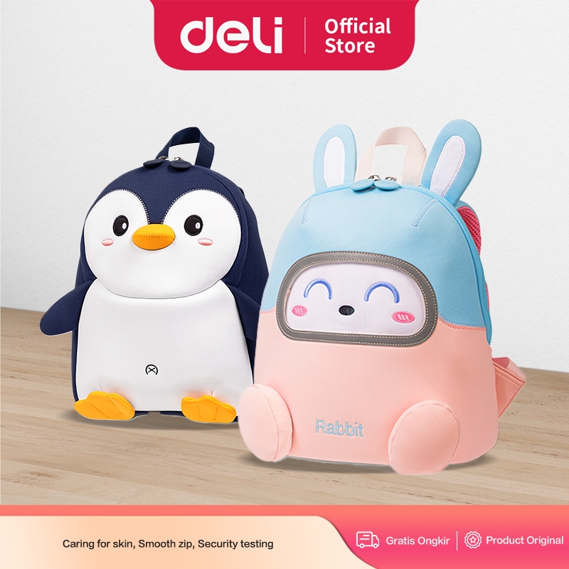 Jual Deli Tas Sekolah / School Backpack Pink - Biru BB101 | Shopee ...