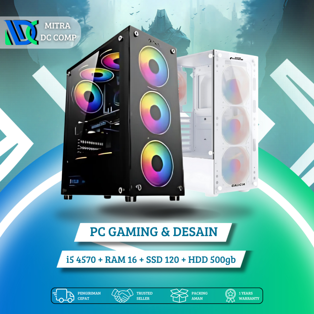 Jual Paket Komputer Gaming Intel Core i5 4570 Ram 16gb GT 730 4gb ...