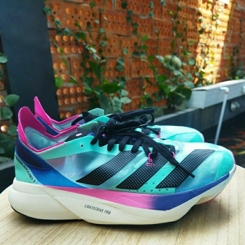 Sepatu Lari Adidas Adizero Adios Pro pulse mint Core Black Lucid Blue