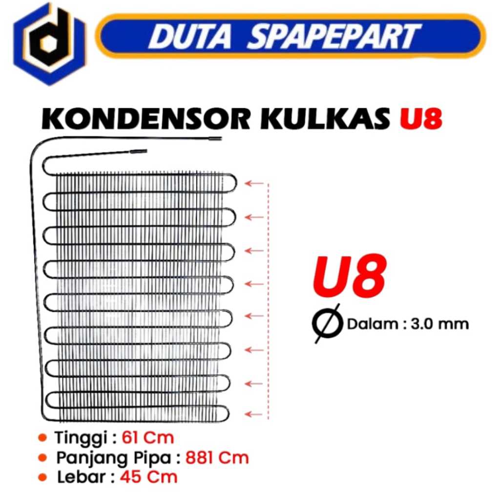 Jual Kondensor Tembaga Kulkas Showcase Freezer Box 12U Solusi Cerdas ...