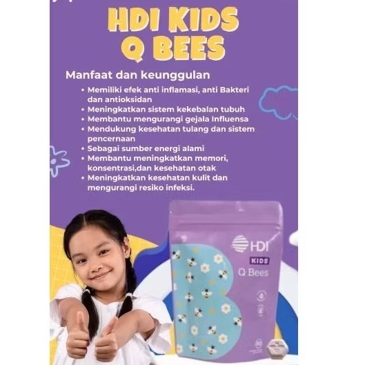 Jual Kids Q Bees Kemasan Pouch / 60 chewable tablet / Vitamin Anak ...