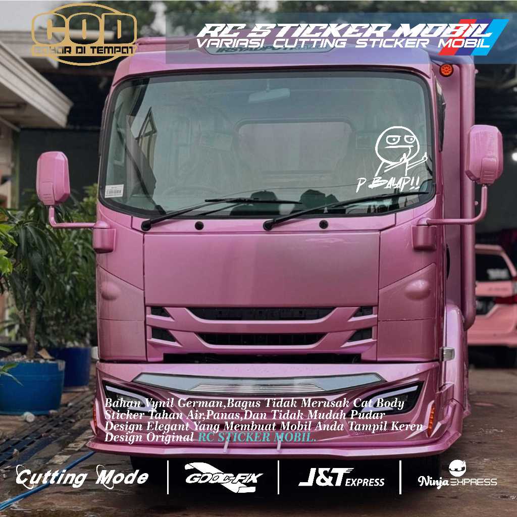 Jual Stiker kaca p balap cutting variasi kaca mobil pickup truk sticker ...