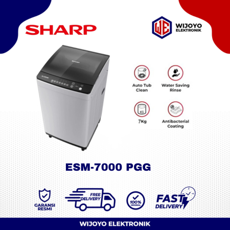 Jual Mesin Cuci 1 Tabung Sharp ESF 950P 7.5 KG Full Otomatis Low Watt ...